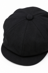 Men's 8 Panel Razor Summer Black Baker Boy Hat Cotton Blinders Newsboy Flat Cap Shelby