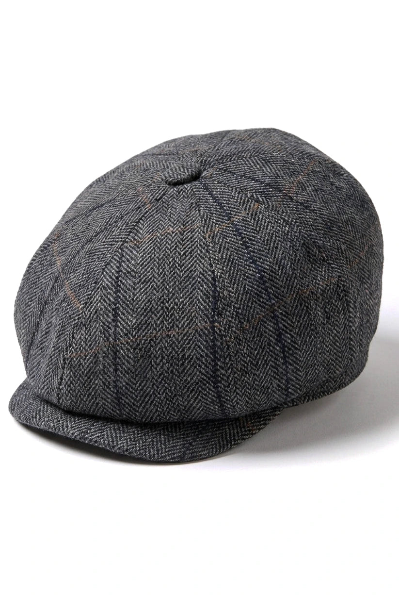 Mens 8 Panel Shelby Newsboy Cap -  Cavani Albert