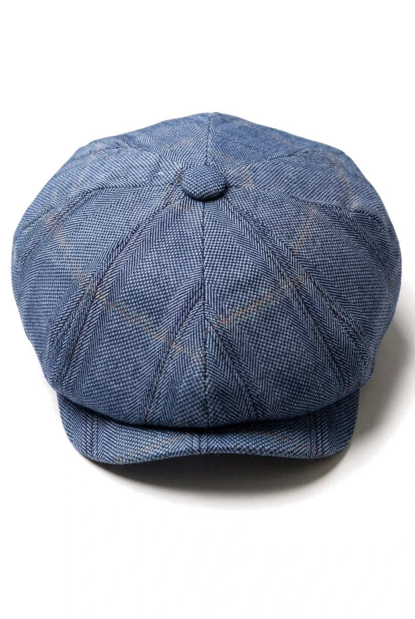 Men's 8 Panel Shelby NewsboyTweed Flat Cap - Cavani Connall