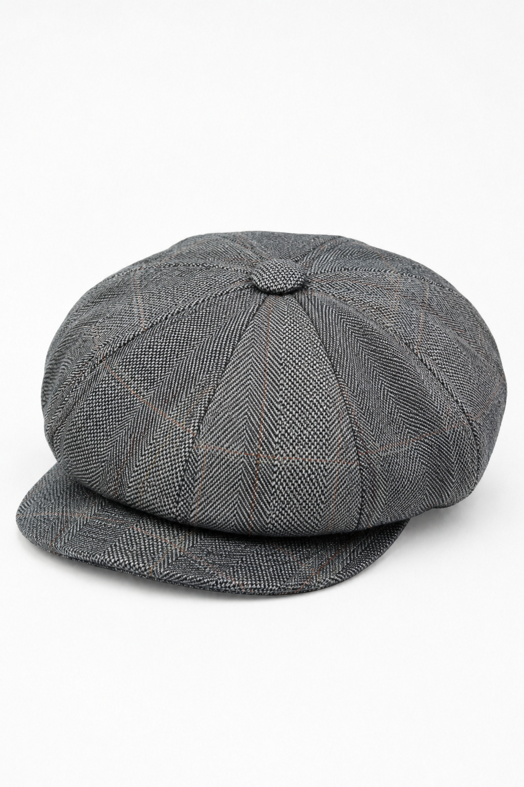 Men's 8 Panel Shelby NewsboyTweed Flat Cap - Cavani Connall