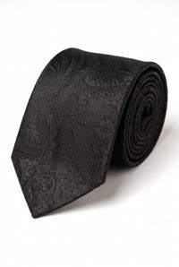 Men’s Black Paisley Tie Gift Set