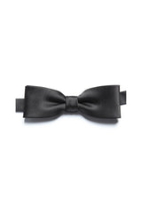Men’s Black Satin Slim Business Bow Tie