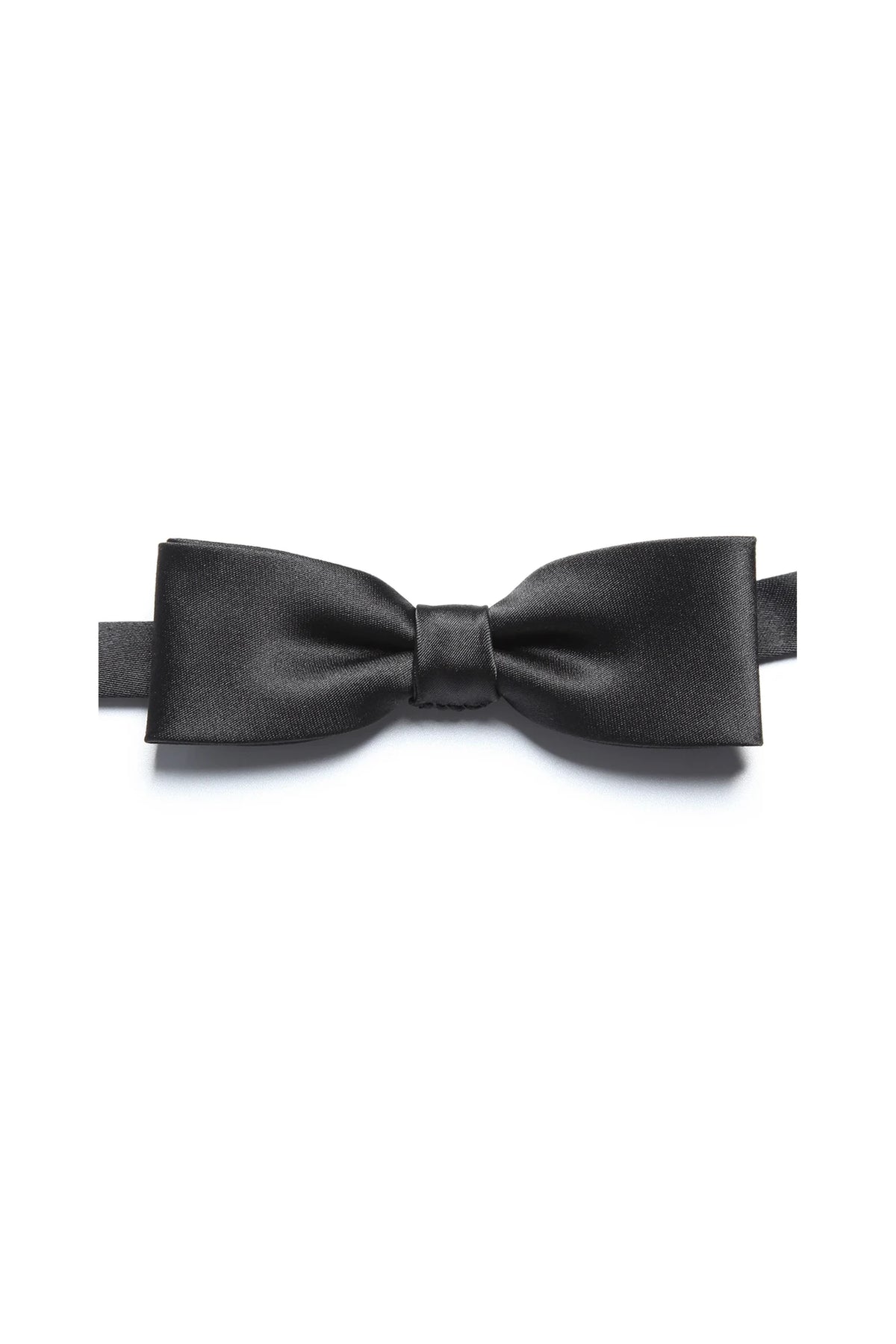 Men’s Black Satin Slim Business Bow Tie