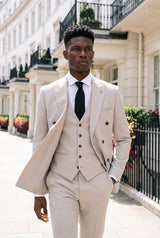 Men’s Black Suede-Finish Tie