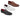 Mens Black Weave PU Leather Loafers