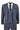 Mens Blue 3 Piece Suit with Double Breasted Waistcoat