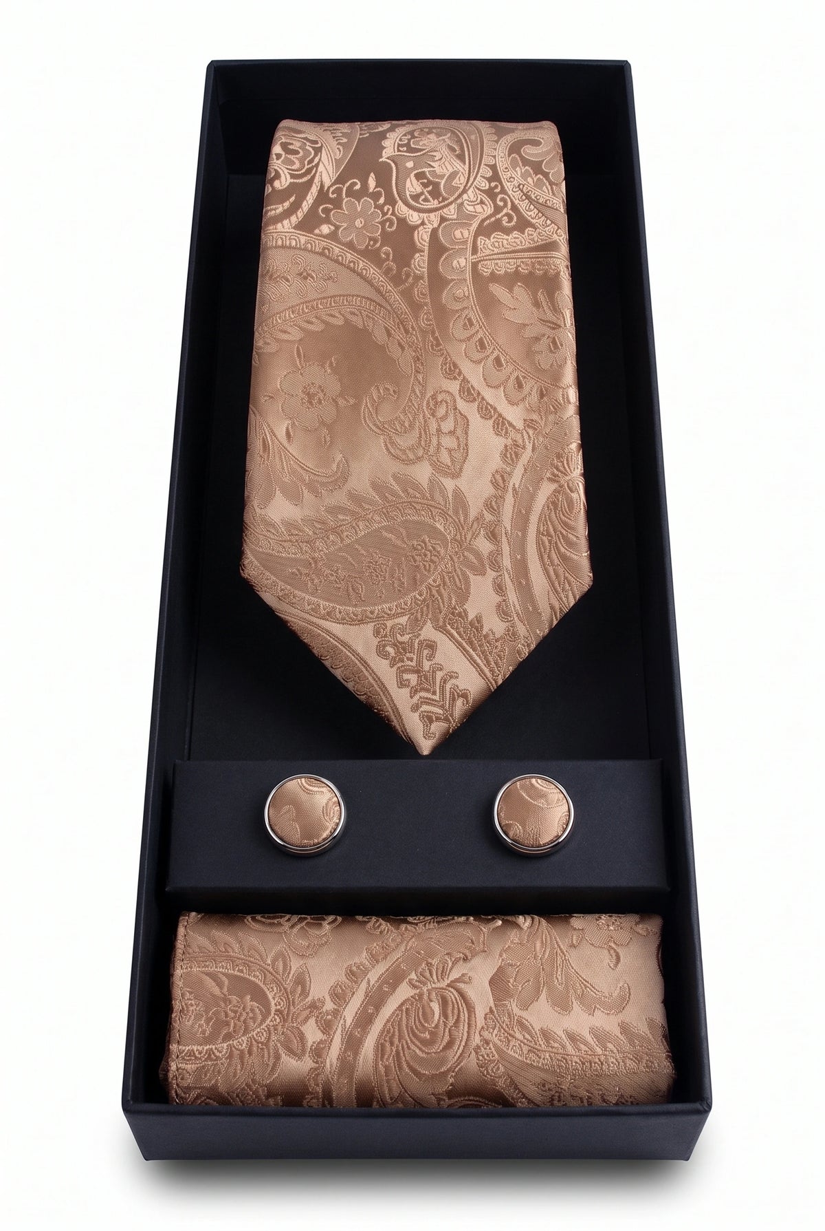 Men’s Bronze Paisley Tie Gift Set
