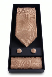 Men’s Bronze Paisley Tie Gift Set