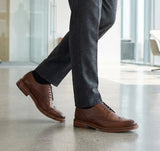 Men's Brown Leather Brogue Dress Shoes
