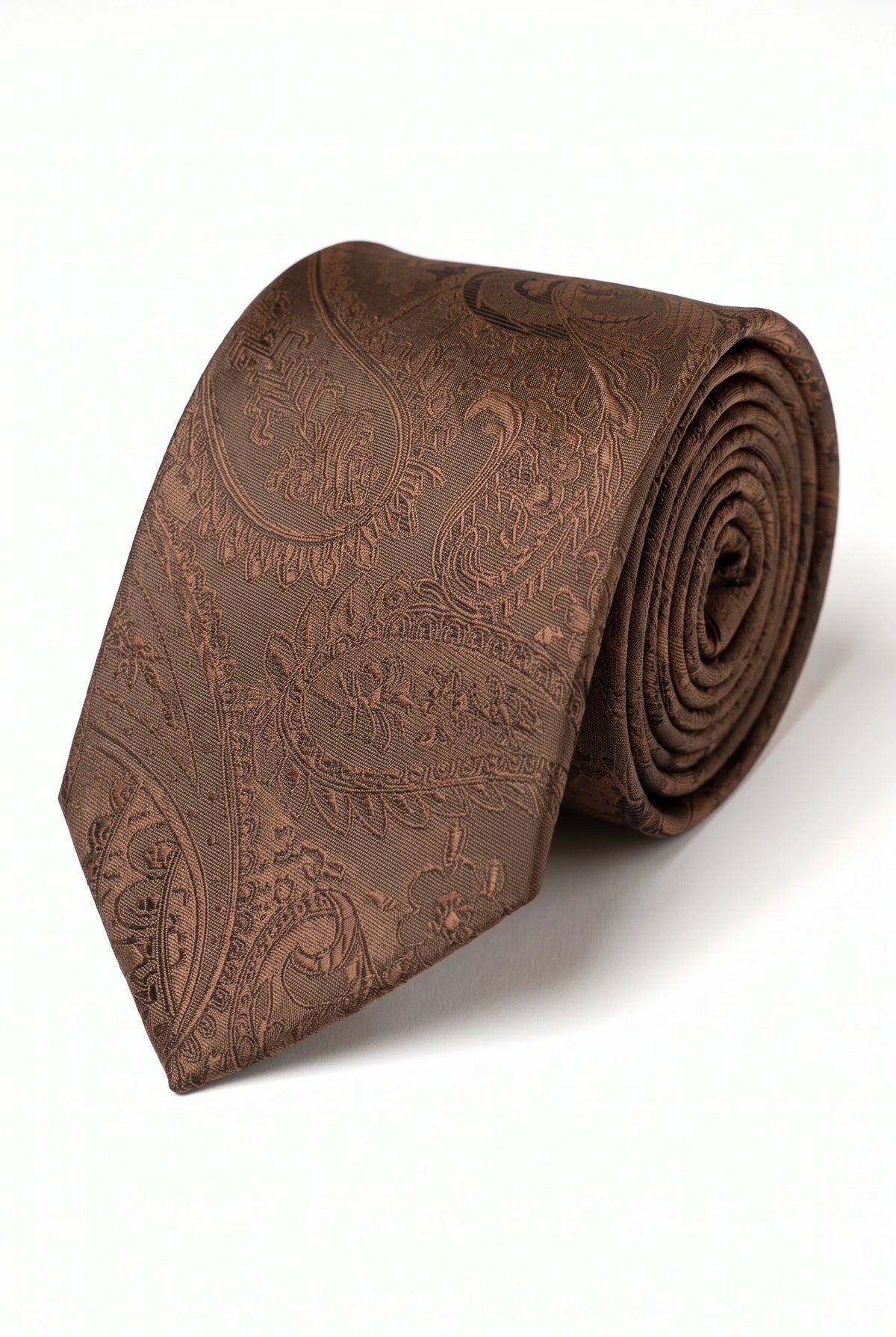 Men’s Brown Paisley Tie Gift Set