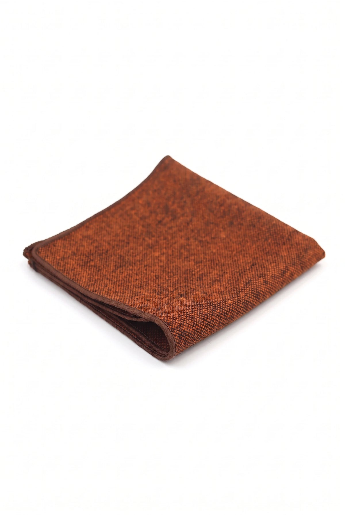 Men’s Brown Tweed Pocket Square