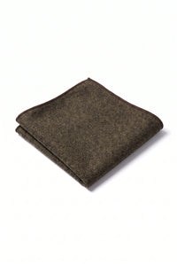 Men’s Brown Tweed Pocket Square