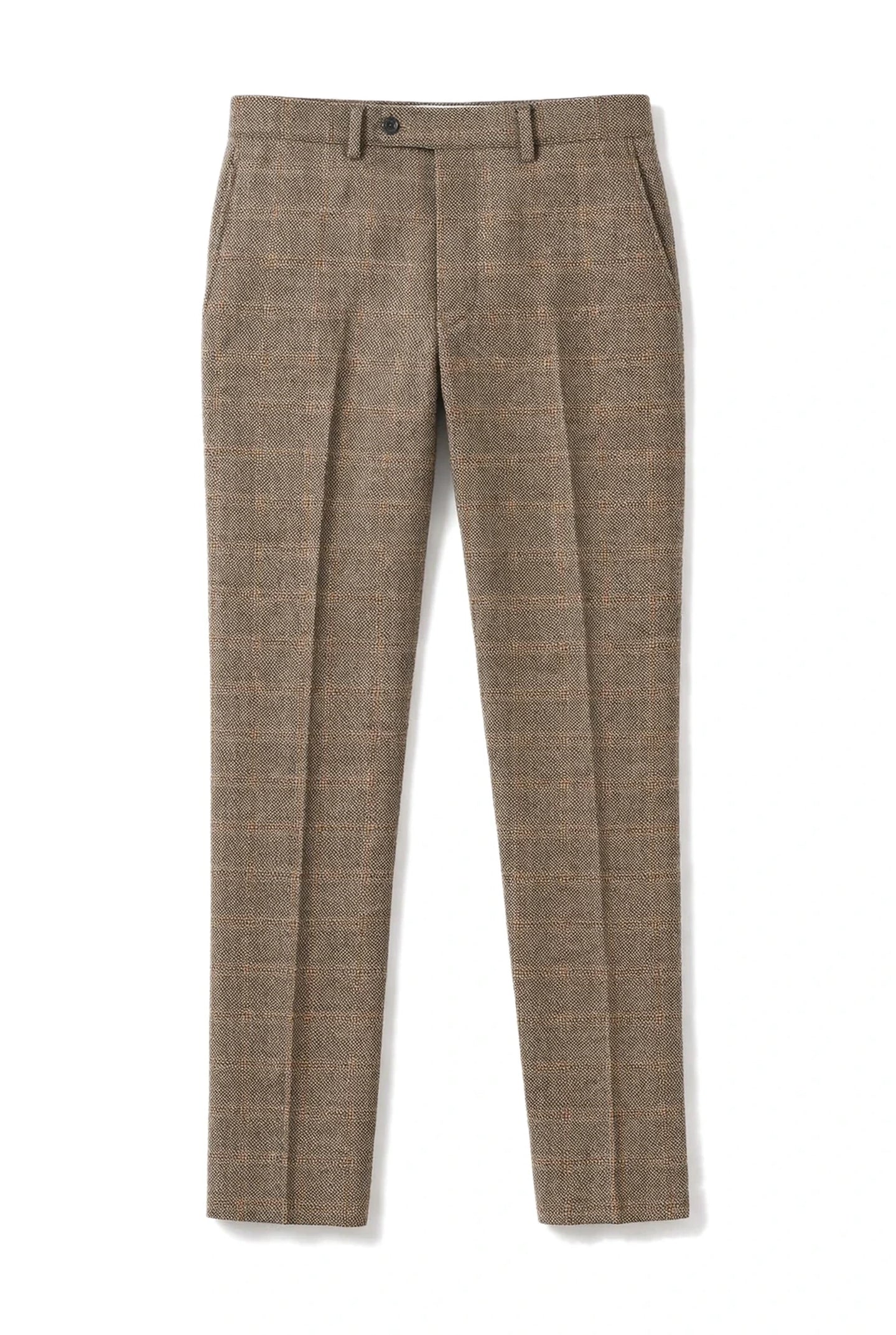 Ralph - Men's Tweed Brown Trousers