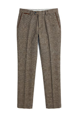 Ralph - Men's Tweed Brown Trousers