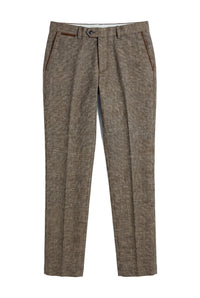 Ralph - Men's Tweed Brown Trousers