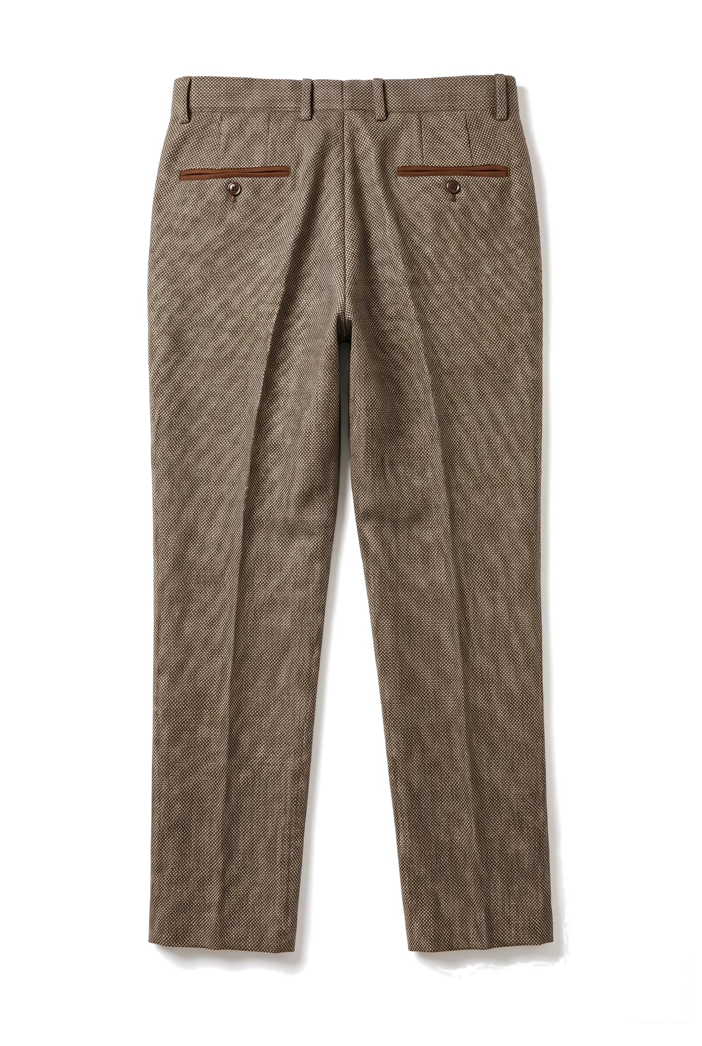 Ralph - Men's Tweed Brown Trousers