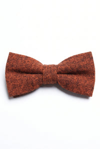 Men’s Brown Tweed Wool Blend Bow Tie