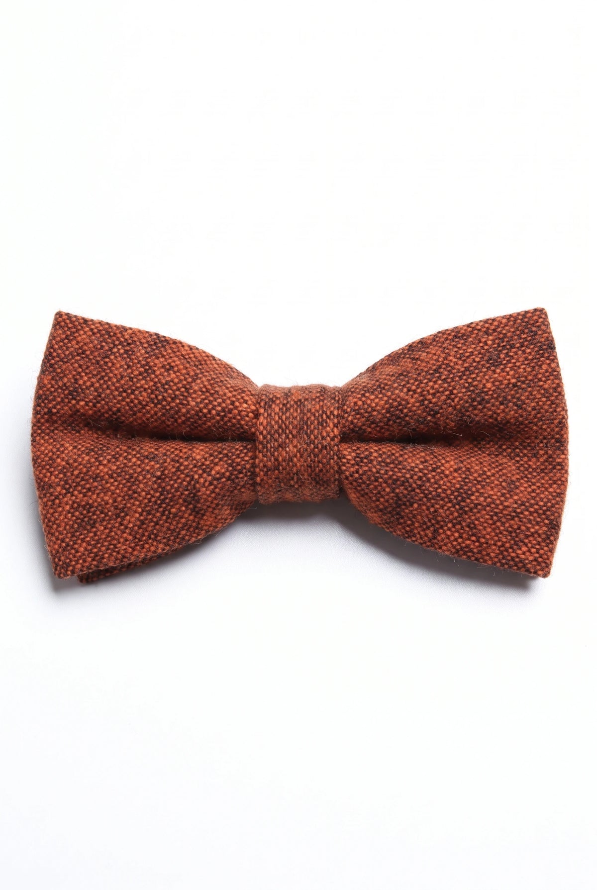 Men’s Brown Tweed Wool Blend Bow Tie