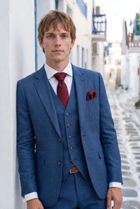 Men’s Burgundy Paisley Tie Gift Set