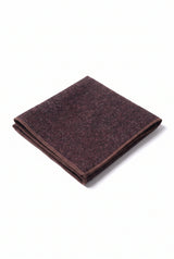 Men’s Burgundy Tweed Wool Blend Pocket Square