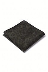 Men’s Charcoal Tweed Wool Blend Pocket Square