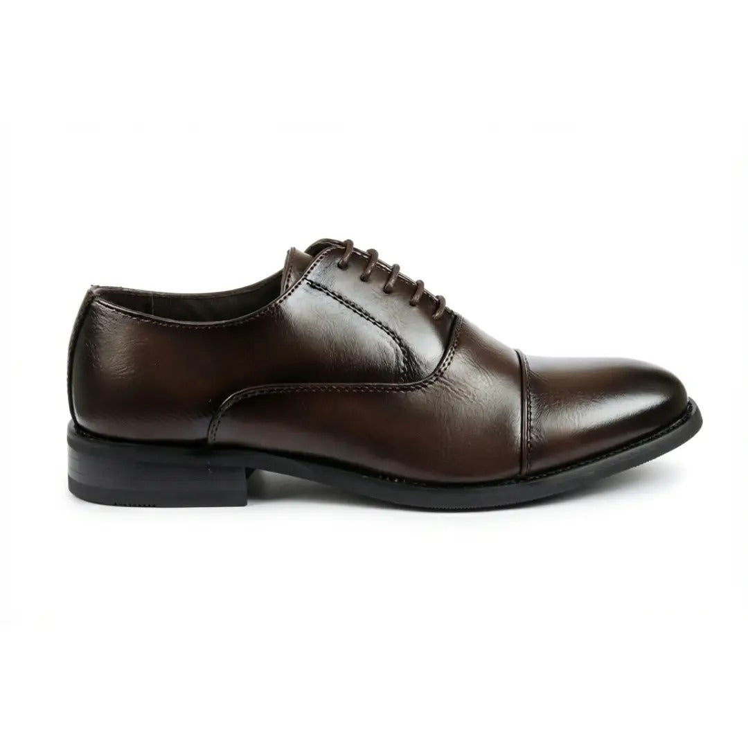 Men's Classic Cap-Toe Oxford Lace-Up Shoes