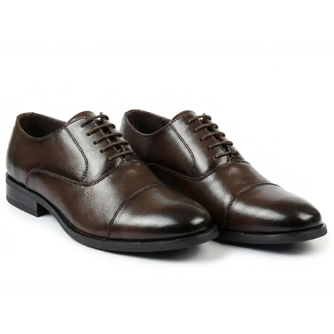 Men's Classic Cap-Toe Oxford Lace-Up Shoes