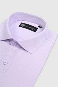 Men's Classic Double Cuff Cutaway Collar Dress Shirt - Lilac