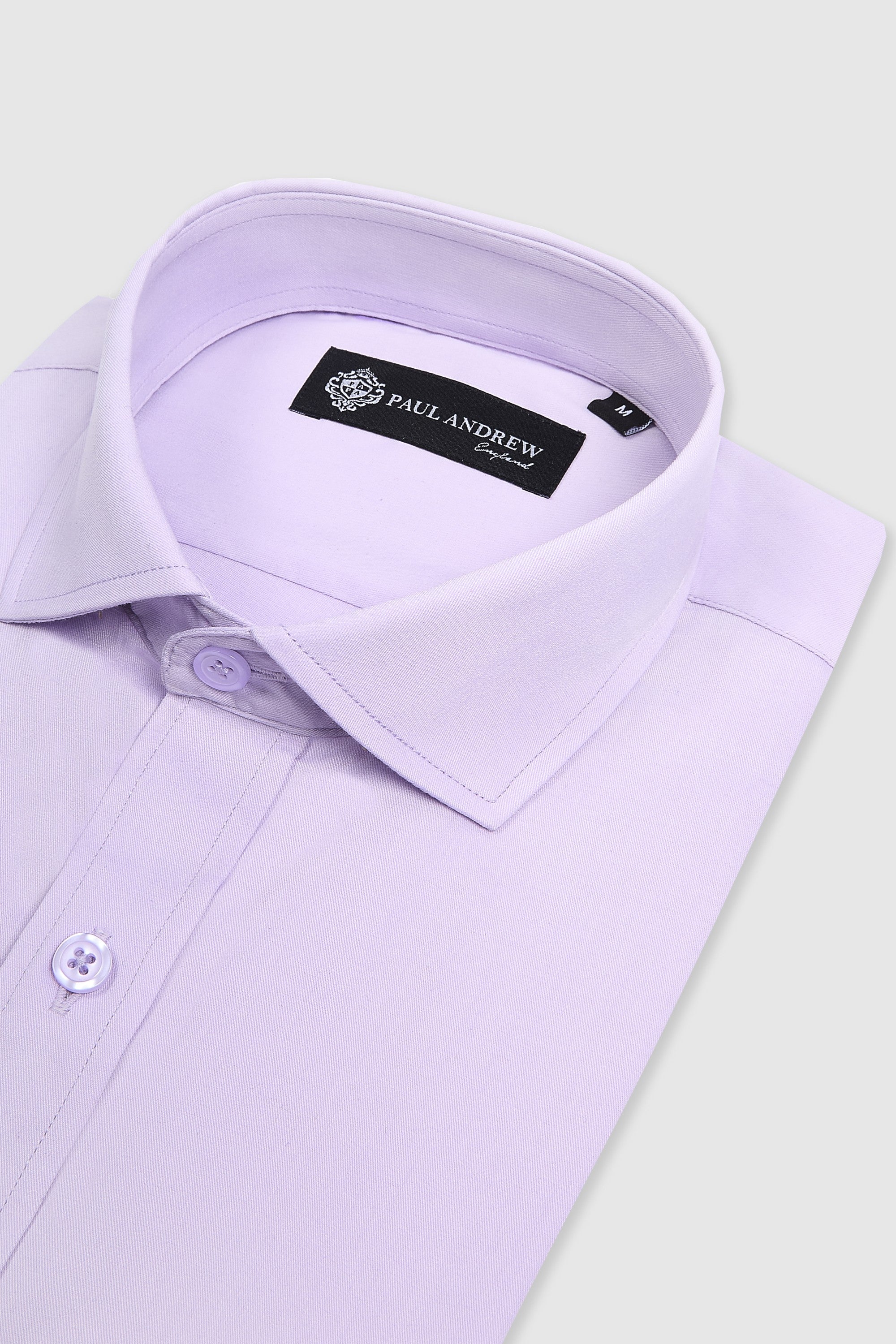Men's Classic Double Cuff Cutaway Collar Dress Shirt - Lilac