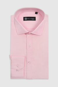 Men's Classic Double Cuff Cutaway Collar Dress Shirt - Pink