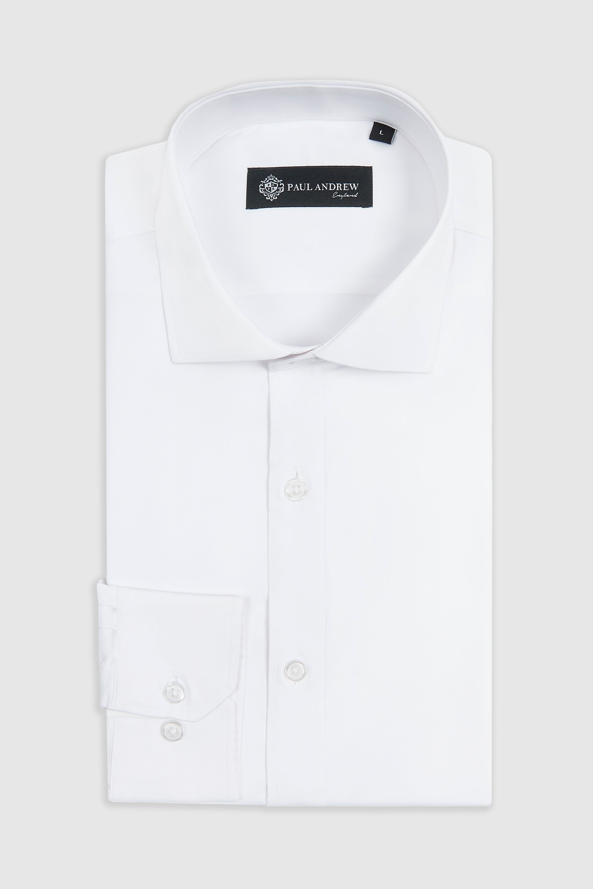 Men's Classic Double Cuff Cutaway Collar Dress Shirt