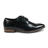 Men's Classic Plain Toe Lace-Up Derby Shoes