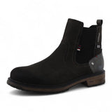 Men's Dark Grey Water-Resistant Chelsea Ankle Boots