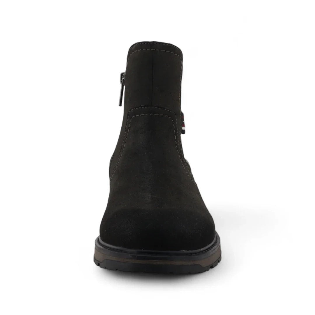 Men's Dark Grey Water-Resistant Chelsea Ankle Boots