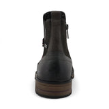 Men's Dark Grey Water-Resistant Chelsea Ankle Boots
