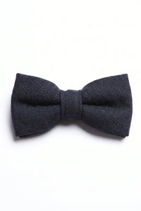 Men’s Dark Navy Wool Flannel Bow Tie