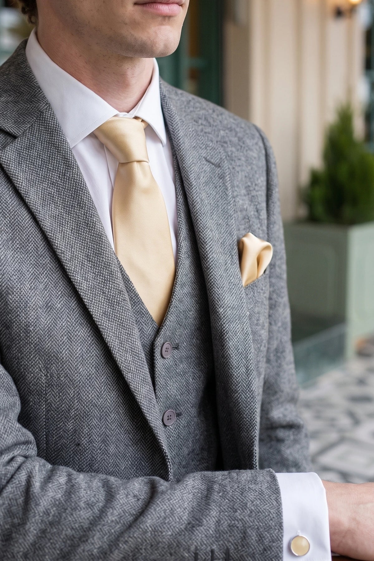 Men’s Gold Tie Set