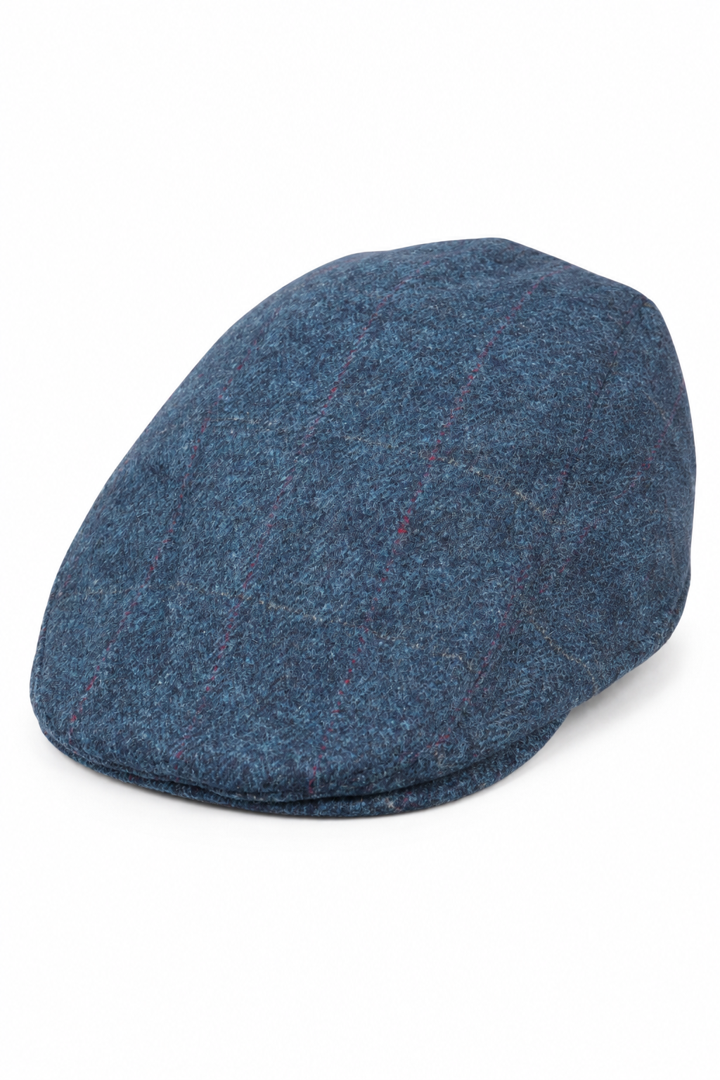 Mens Grandad Baker Flat Blue Cap 8 Panel Tweed Vintage Classic Smart Casual 1920s