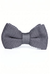 Men’s Grey Knitted Bow Tie
