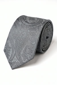 Men’s Grey Paisley Tie Gift Set
