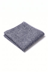 Men’s Grey Tweed Wool Blend Pocket Square