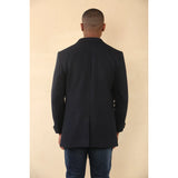 Men's Hooded Wool Blend Classic Overcoat