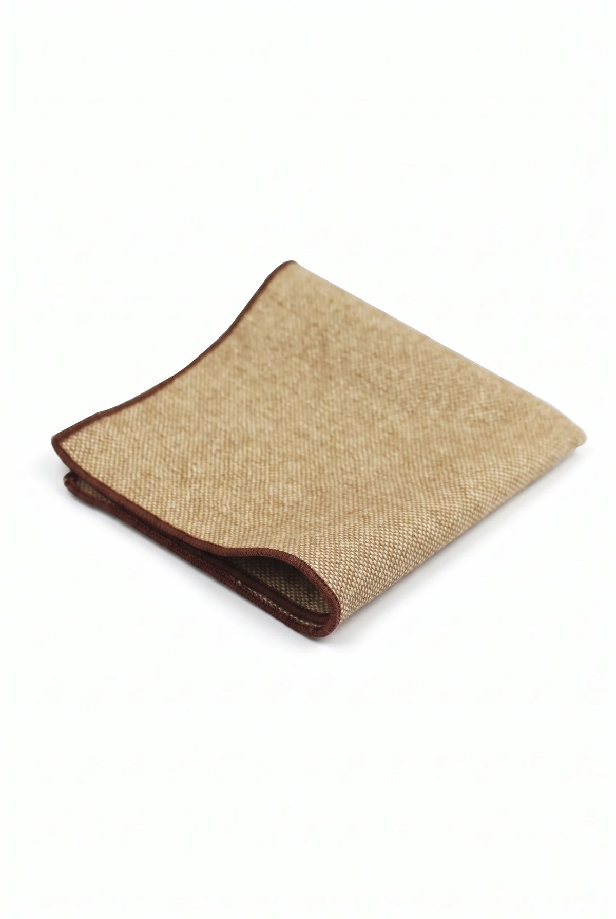 Men’s Khaki Tweed Pocket Square