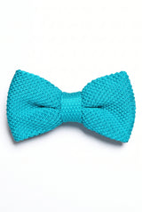 Men’s Light Blue Knitted Bow Tie