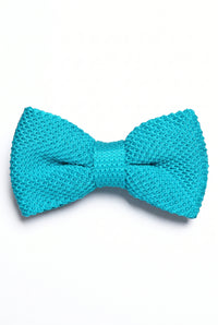 Men’s Light Blue Knitted Bow Tie