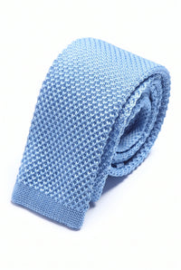 Men’s Light Blue Knitted Tie