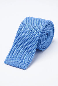 Men’s Light Blue Knitted Tie