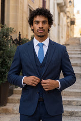 Men’s Light Blue Knitted Tie