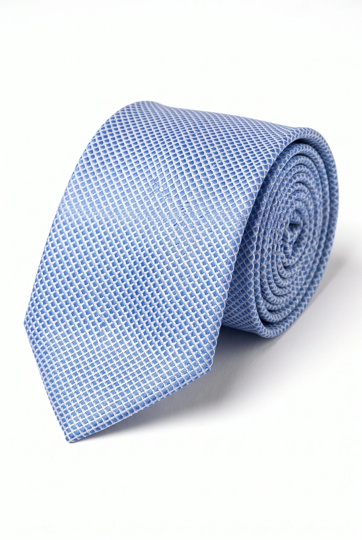 Men’s Light Blue Textured Woven Tie