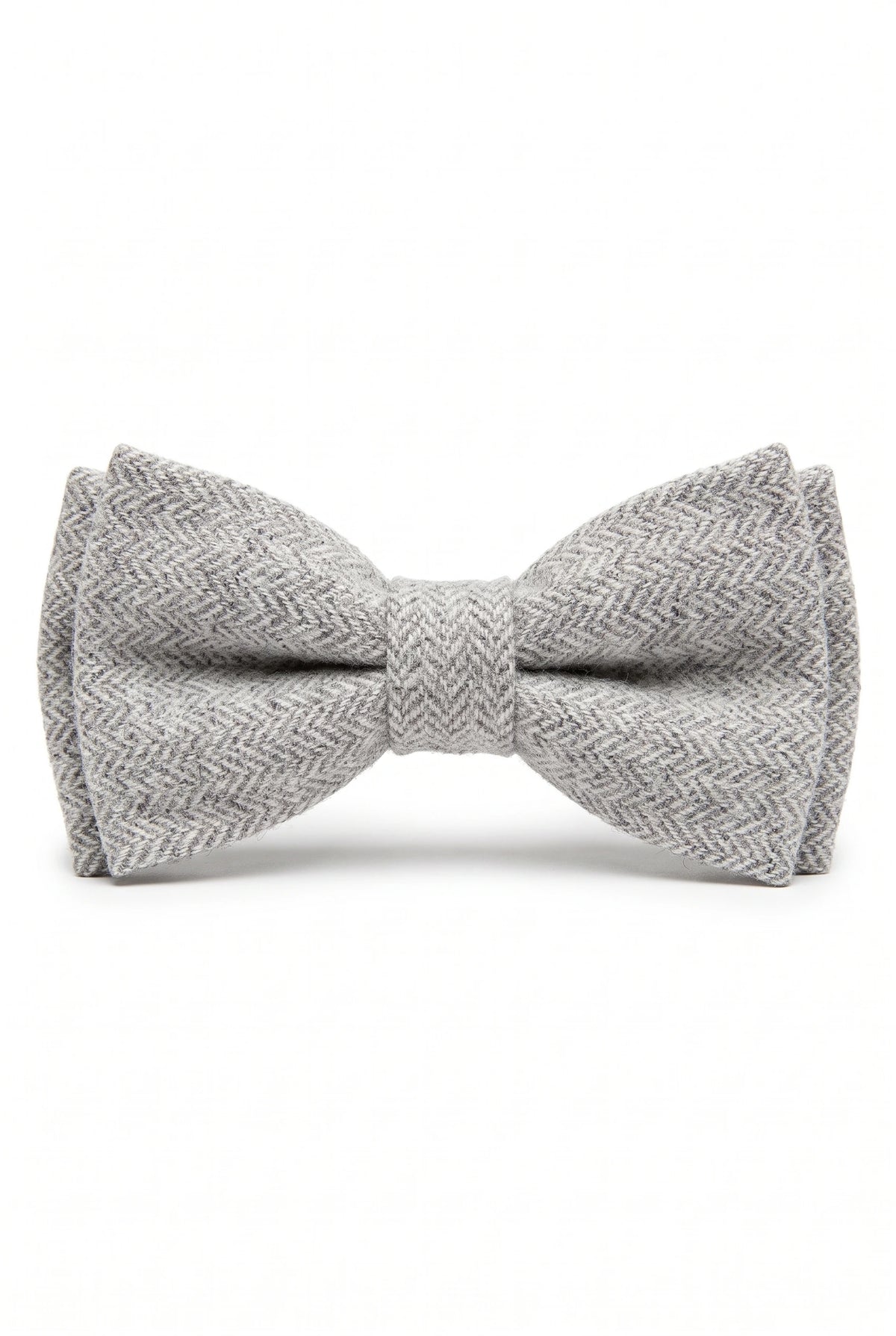 Men’s Light Grey Tweed Bow Tie
